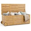 Promotions Lauko terasos dėžė, medinė, 127x49.5x44.5 cm, natūrali