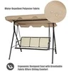 Promotions Lauko terasos supamas krėslas su stogu, 170,2x110x153 cm, rudas