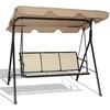 Promotions Lauko terasos supamas krėslas su stogu, 170,2x110x153 cm, rudas