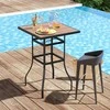 Promotions Lauko baro stalas, 69.9x69.9x101.6 cm, Juodos spalvos natūralus
