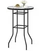 Lauko baldų komplektas Promotions Lauko baro stalas, 68,6x68,6x96,5 cm, Juodas