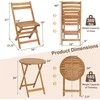 Lauko baldų komplektas Promotions Lauko bistro komplektas, 61x74 cm stalas, 54,6x40,6x78,7 cm kėdės, natūrali, akacijos medis