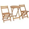 Lauko baldų komplektas Promotions Lauko bistro komplektas, 61x74 cm stalas, 54,6x40,6x78,7 cm kėdės, natūrali, akacijos medis