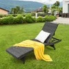 Promotions Lauko gultas, 195.6x61x38.1-85.1 cm, rudas