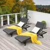 Promotions Lauko gultas, 195.6x61x38.1-85.1 cm, rudas