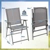 Promotions Sodo kėdžių komplektas, 61x58,5x96,5 cm, Pilka