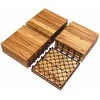 Promotions Lauko terasos plytelė, akacijos mediena, 30,5x30,5x2,5 cm, natūrali