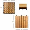 Promotions Lauko terasos plytelė, akacijos mediena, 30,5x30,5x2,5 cm, natūrali