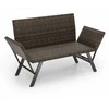 Promotions Sulankstomas terasos dvivietis fotelis, 59x178x89 cm, pilkas