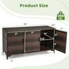 Promotions Lauko laikymo spintelė, 318 l, 135x50x70 cm, ruda