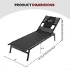 Promotions Lauko saulės gultas, 162,6x63,5x97,8 cm, juodas