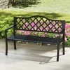 Promotions Sodo suoliukas, 54,4x128,3x88,9 cm, juodas