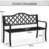 Promotions Sodo suoliukas, 54,4x128,3x88,9 cm, juodas