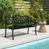 Promotions Sodo suoliukas, 54,4x128,3x88,9 cm, juodas