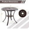 Promotions Lauko stalas, liejinis aliuminis, 78,7x71,1 cm, vario spalvos