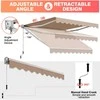 Promotions Ištraukiama terasos markizė, 294,6x251,5 cm, smėlio spalvos