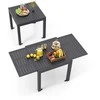 Promotions Lauko valgomojo stalas, 80x80x75 cm iki 160x80x75 cm, Pilkas