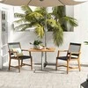 Promotions Sodo valgomojo kėdės, 63,5x55,9x88,9 cm, juodos ir natūralios spalvos