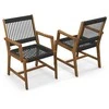 Promotions Sodo valgomojo kėdės, 63,5x55,9x88,9 cm, juodos ir natūralios spalvos
