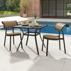 Promotions Lauko valgomojo stalas, metalas, 81,3x81,3x73,7 cm, pilka