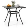 Promotions Lauko valgomojo stalas, metalas, 81,3x81,3x73,7 cm, pilka
