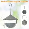 Promotions Paukščių lesyklėlė ir vonia, 20,3x20,3x35,6 cm, natūrali