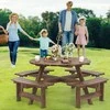 Lauko baldų komplektas Promotions Pikniko stalo komplektas, 179x179x70 cm, Geltona