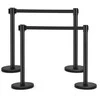 Promotions Tiesų kontrolės barjerų rinkinys, nerūdijantis plienas, 90x32 cm, juodas