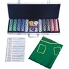 Promotions Pokerių rinkinys, 56x20x6.5 cm, aliuminio dėklas, daugiakampis