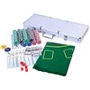 Promotions Pokerių rinkinys, 56x20x6.5 cm, aliuminio dėklas, daugiakampis