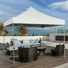 Promotions Sulankstomas palapinės stogelis, 300D Oksfordo audinys ir plienas, 305x305x305 cm, baltas