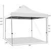 Promotions Sulankstomas palapinės stogelis, 300D Oksfordo audinys ir plienas, 305x305x305 cm, baltas