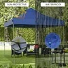 Promotions Iškart išskleidžiamas palapinės stogelis, 300D Oksfordo audinys ir plienas, 305x305x305 cm, mėlynas