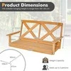 Lauko baldų komplektas Promotions Verandos supamas kėdė, 125x46x57 cm, natūrali