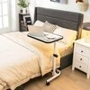 Promotions Naktinis staliukas, nešiojamas, 61x43,5x73-93 cm, baltas