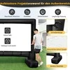 Promotions Pripučiama projektoriaus ekranas, 327,5x119x266 cm, juoda balta