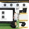 Promotions Pripučiamas projektoriaus ekranas, 327,5x119x266 cm, juoda ir balta