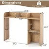 Promotions Rašomasis stalas su knygų lentyna, 94x25.4x73.7 cm, natūralios spalvos