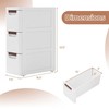 Promotions Laikymo spintelė, siauras ratukas su organizatoriumi, 41,9x19x109,2 cm, balta