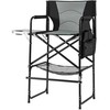Promotions Režisieriaus kėdė, 65x53x116.5 cm, juoda ir pilka