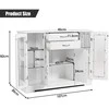 Promotions Bufetas, 107x30x82 cm, Balta Pilka
