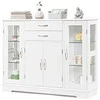 Promotions Bufetas, 107x30x82 cm, Balta Pilka