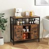 Promotions Bufeto spintelė, 84x35x80 cm, Ruda, Juoda