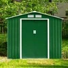 Promotions Sandėliavimo angaras, vėdinama liemens formos stogas, 213.4x128.0x185.4 cm, žalias
