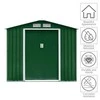Promotions Sandėliavimo angaras, vėdinama liemens formos stogas, 213.4x128.0x185.4 cm, žalias