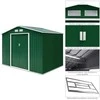 Promotions Sandėliavimo angaras, vėdinama liemens formos stogas, 213.4x128.0x185.4 cm, žalias