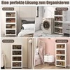 Promotions Dėvimų laikymo dėžių rinkinys, 49,5x31,5x112,5 cm, balta ruda