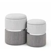 Promotions Saugojimo taburetės rinkinys, 35.6x35.6x45.7 cm ir 31.8x31.8x39.4 cm, smėlio spalvos ir pilkos spalvos