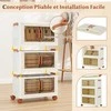 Promotions Dėžių rinkinys, 3 vnt., 68.5x37x36 cm, baltos ir rudos spalvos