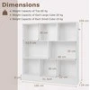 KNYGA Promotions Saugojimo organizatorius, 3 lygiai, 100x24x104 cm, baltas